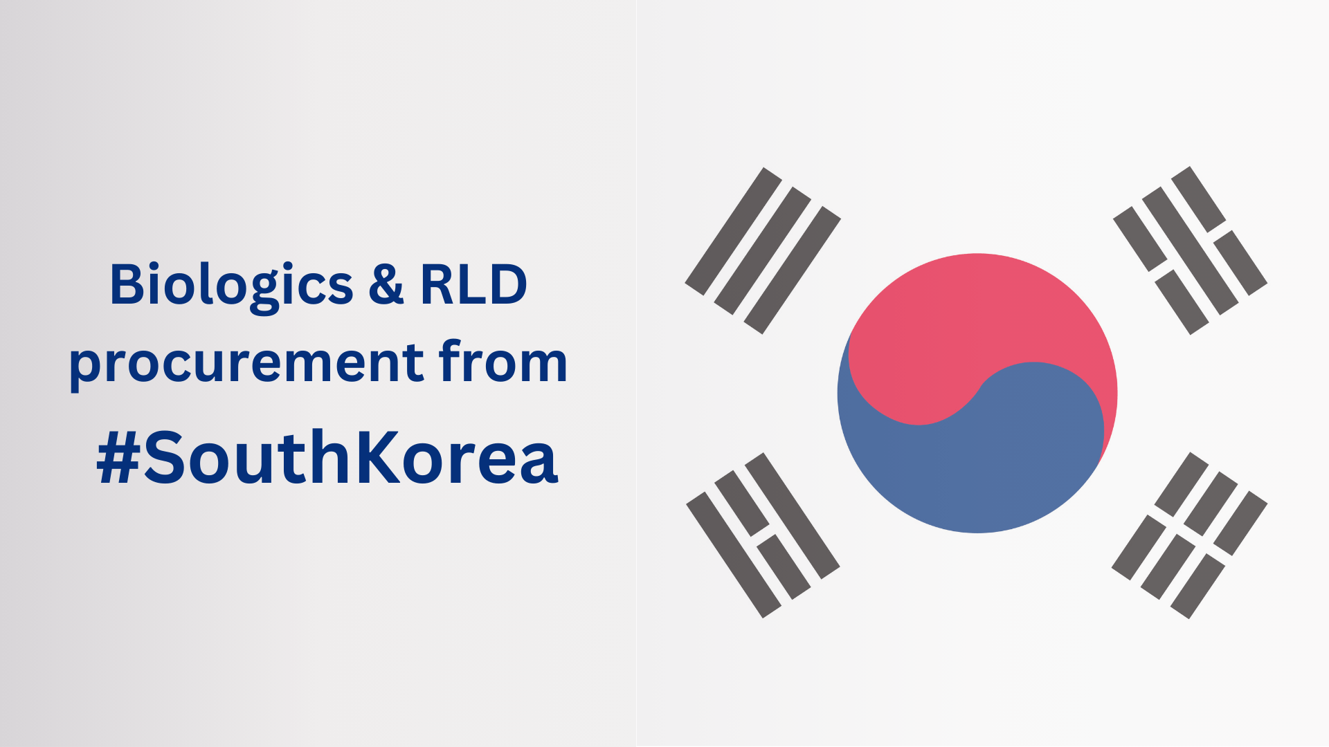Sourcing of RLD from South Korea